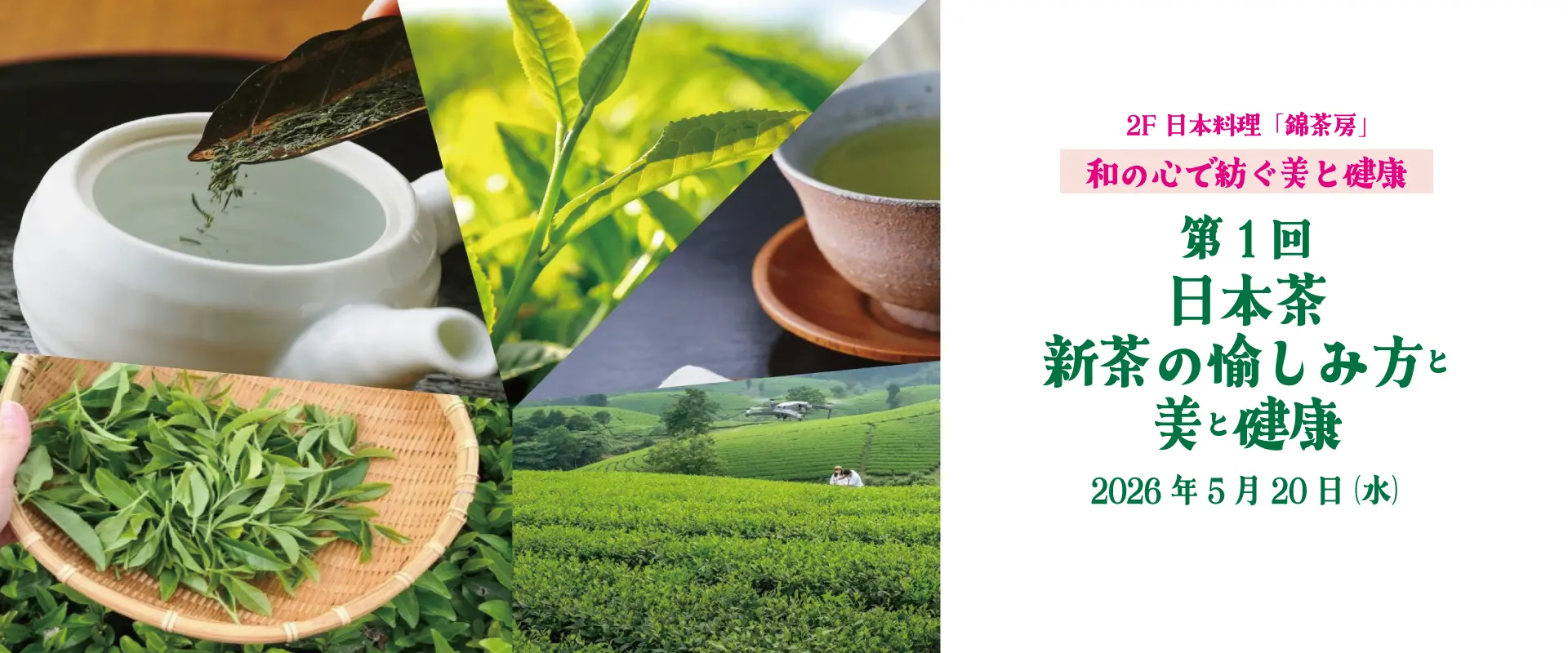 第1回 日本茶 新茶の愉しみ方と美と健康
