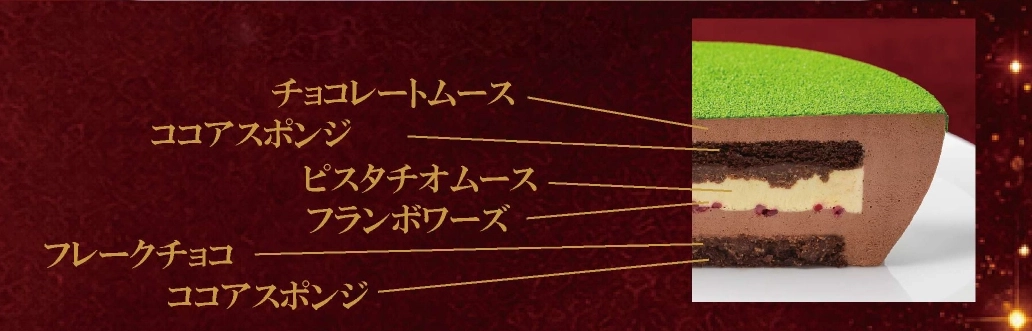 妖精が灯す聖夜の森断面図